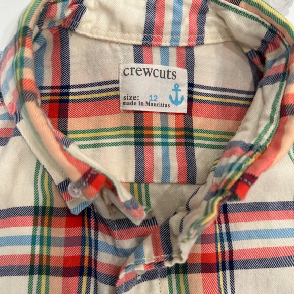 J.crew Crewcuts Boys' button-up flannel shirt size 12 - Picture 3 of 4